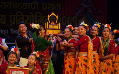 Golden Peak High School Shines in Teej Dance Competitions 2081